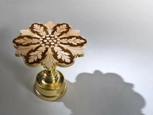 Rozzoni Высокий журнальный столик из сусального золота Milano