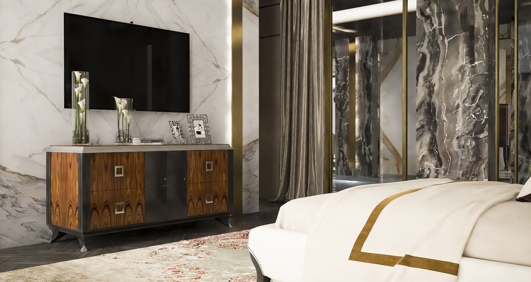 Шкаф из шпона с ящиками GUERRA VANNI Оскар ARCH-00035053 - Вид №2