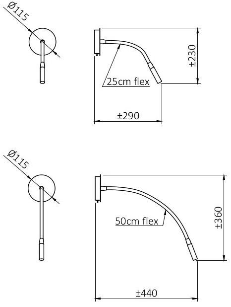Hind Rabii Настенный светодиодный светильник с гибким кронштейном Let me read sun-id-1435621 - Вид №3