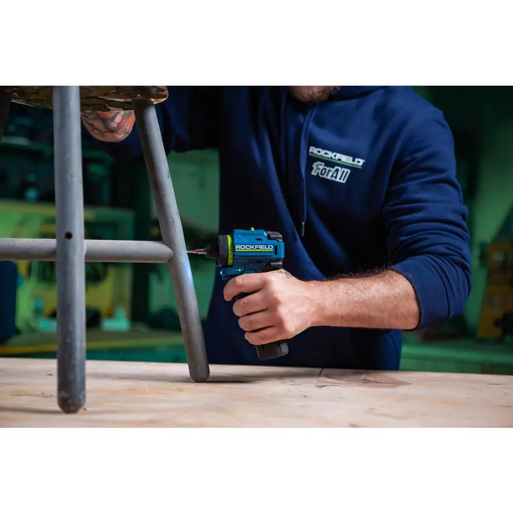 Бесщеточная дрель-шуруповерт Rockfield RF1002BK с двумя аккумуляторами 89366403 STLM-0838334 - Вид №14