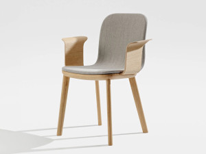 Мягкий стул с подлокотниками