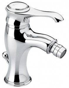 6004NC Смеситель Tiffany с донным клапаном для биде, цвет черный-хром