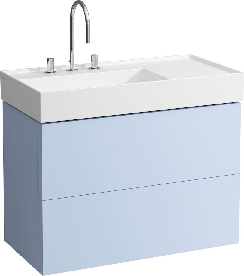 H4076180336401 Шкафчик под раковину, 2 ящика, включает в комплект органайзер, для раковины с полочкой справа 810338 LAUFEN PRO - Вид №5