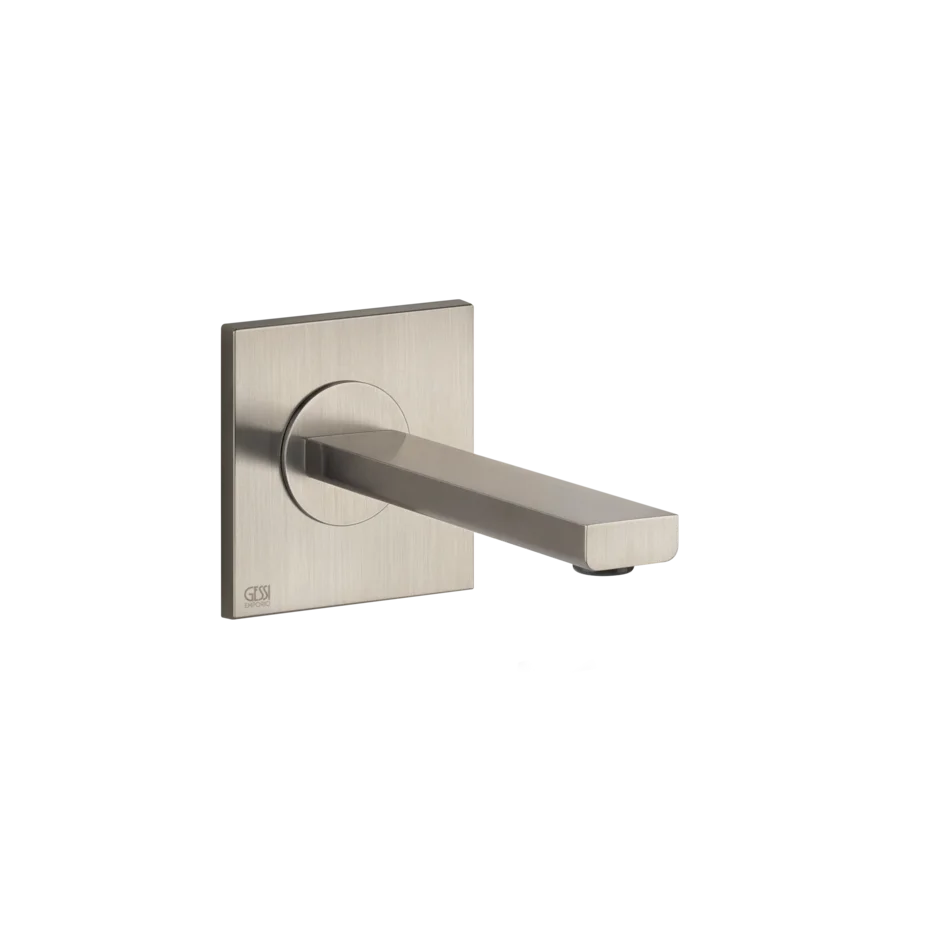 Носик для умывальника 38701 149 Gessi Via manzoni МАТОВЫЙ НИКЕЛЬ FINOX 38701149