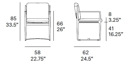 Стул для сада из технической ткани с подлокотниками EXPORMIM Obi ARCH-00118216 - Вид №5