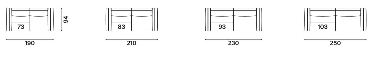 3-местный тканевый диван Twils WILSON ARCH-00133418 - Вид №3