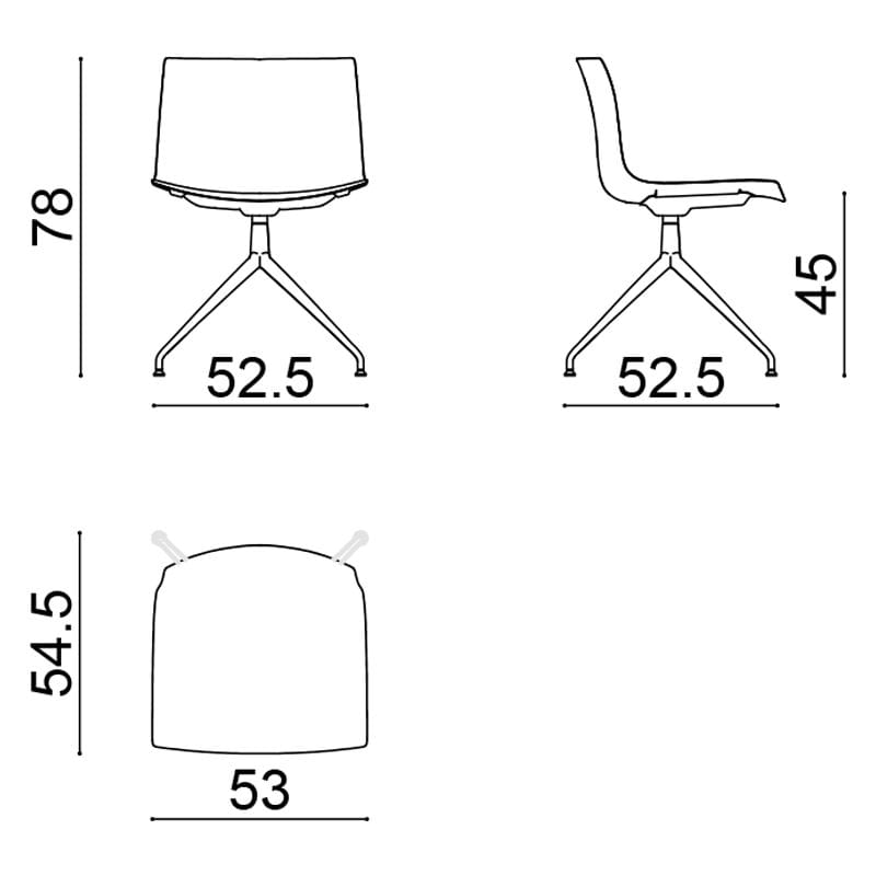 Стул PaperShell на насесте Arper Catifa Paper ARCH-00090338 - Вид №2