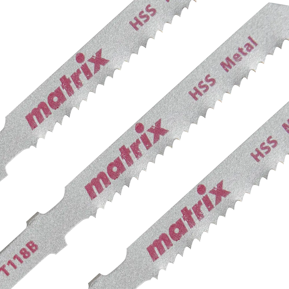 Пилка для лобзика по металлу Matrix T118B, 3 шт. 84865373 STLM-2137089  - Вид №1