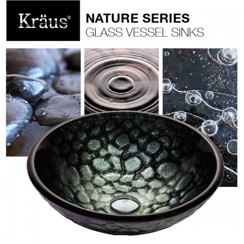 U-GV397-19mm-KGW1700 Накладная раковина на столешницу  прямоугольная Krausru  - Вид №3