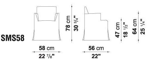 Maxalto Стул с обивкой и подлокотниками Peplo sun-id-1428632 - Вид №1