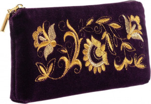 10660392 Торжокские золотошвеи Очечник "Грезы" бархат Разм. 10*19*2 Мод. 249-1 Рис. 1200-1 Бархат