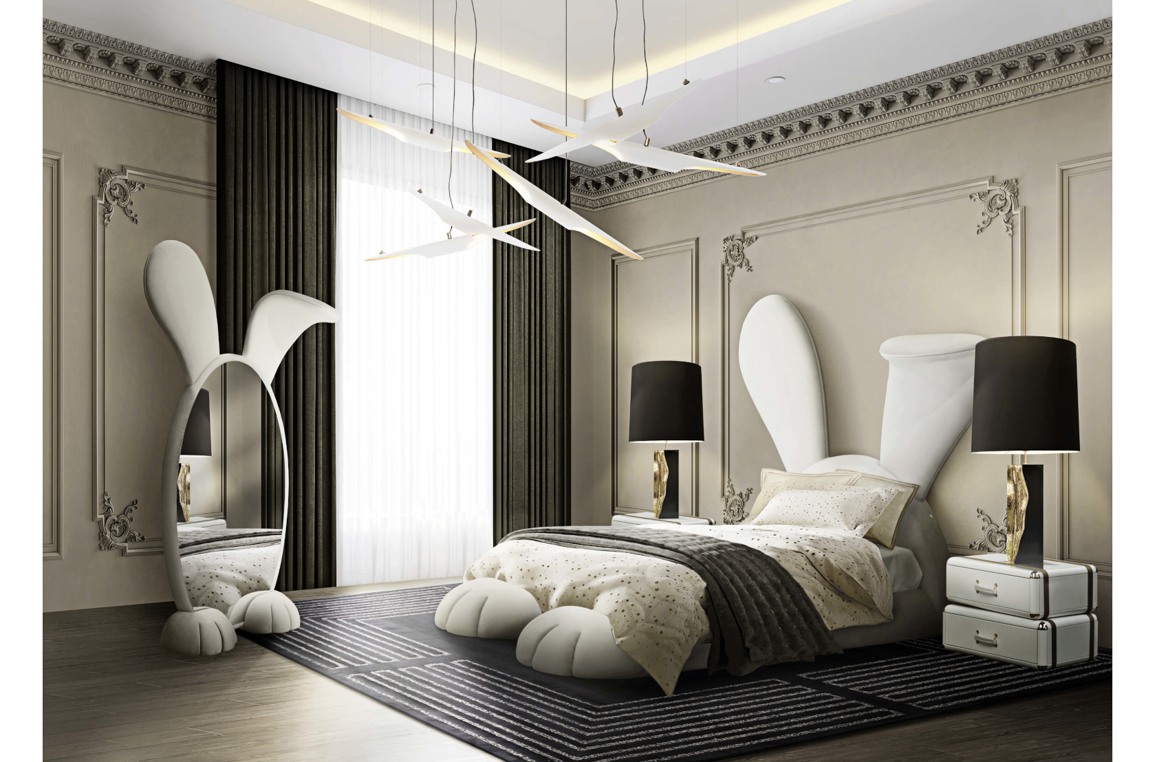 CIST385 Зеркала для детской Кролик Circu  - Вид №12