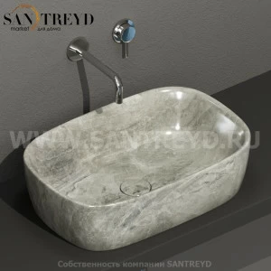 GE044AG Накладная раковина на столешницу  прямоугольная Ceramica Globo GENESIS