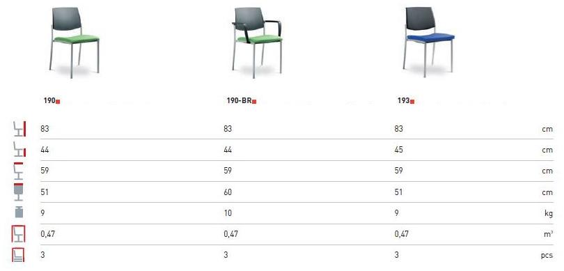 LD Seating Стул для конференций штабелируемый Seance art sun-id-1358454 - Вид №7