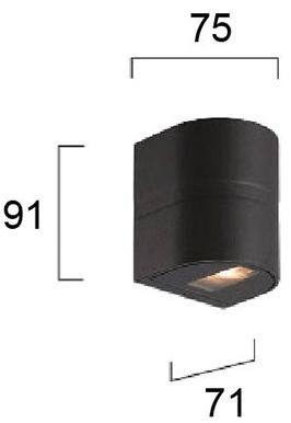 Terzo Light Алюминиевый светодиодный уличный настенный светильник  V4223400  - Вид №2