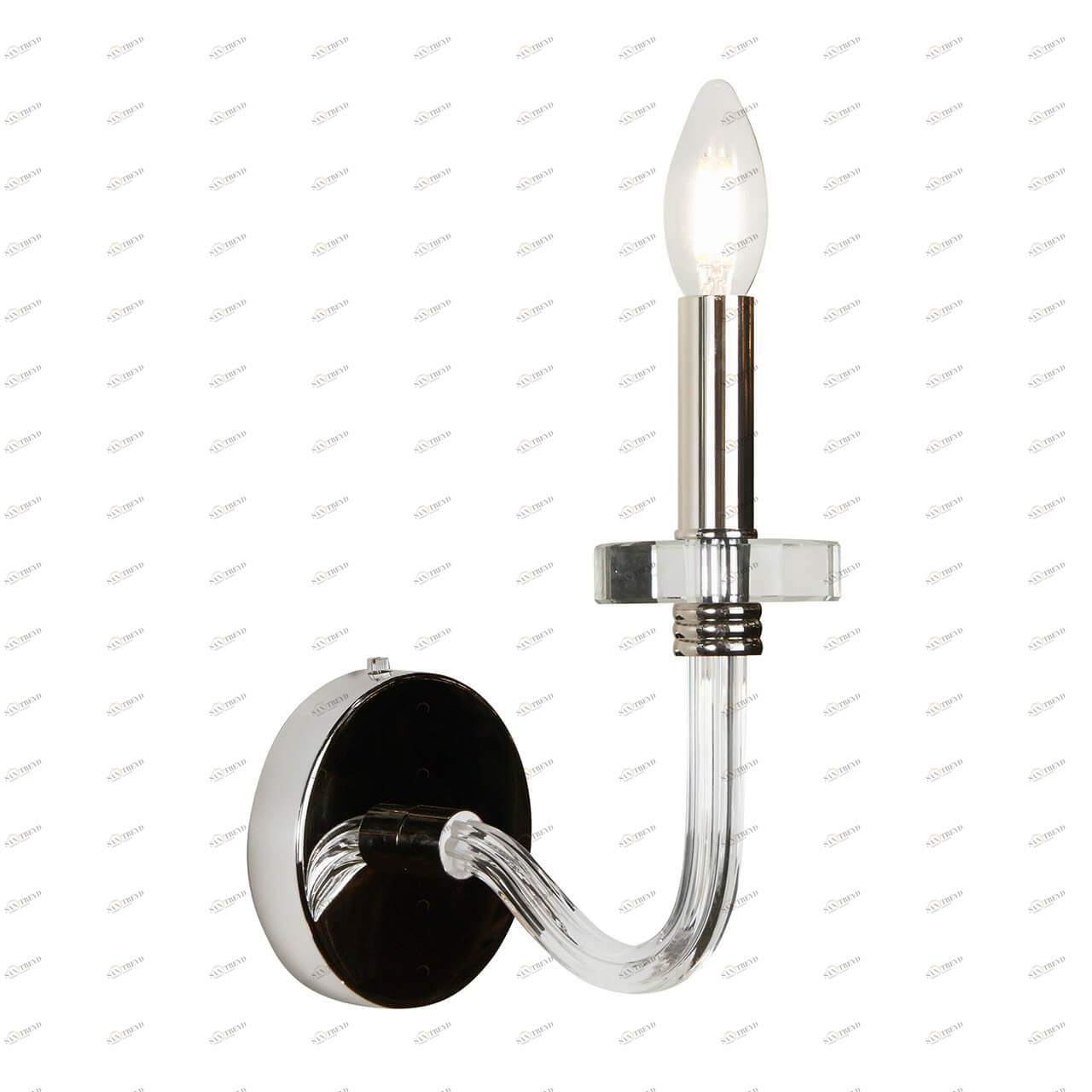 Бра металлическое никель Vibe Nickel W9474-1 ILAMP СВЕЧА 00-3949147 Никель 