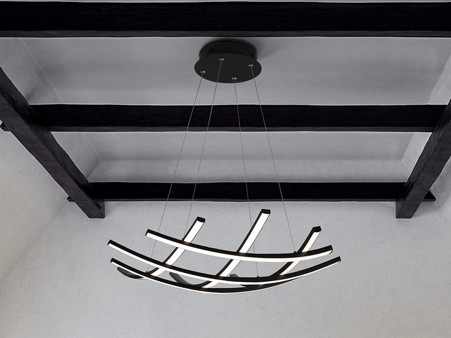 108975 Подвесной светильник 60Ø черный Schuller Trama II 