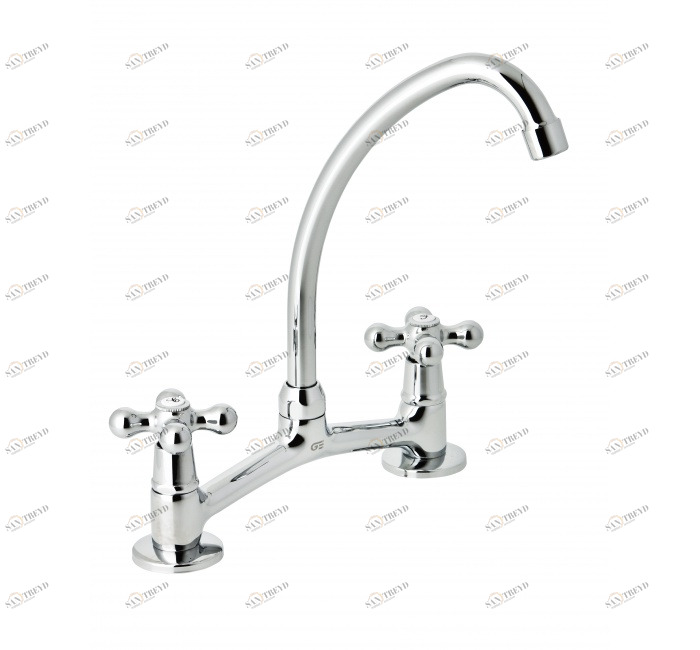 GENEBRE 68545 09 45 66 Настольный миксер 8 дюймов с изливом в виде лебединой шеи 