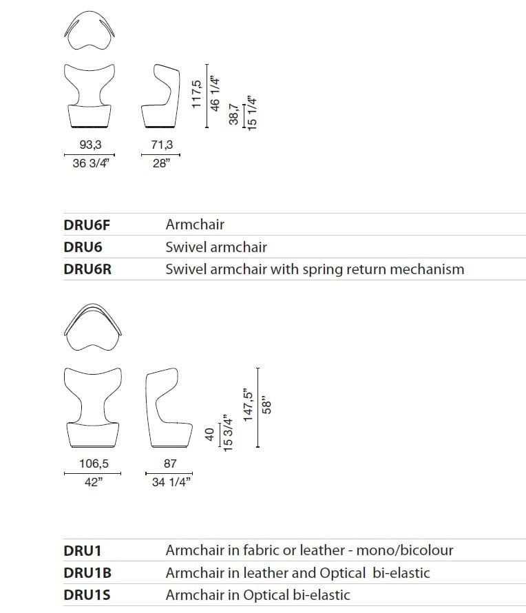 Тканевое кресло с высокой спинкой CAPPELLINI Drum ARCH-00039300 - Вид №12