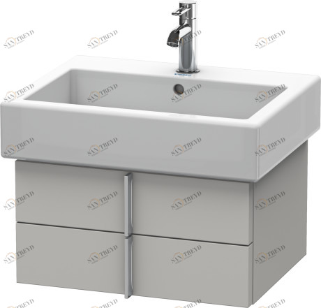 VE620400707 Тумбочка подвесная Vero #VE6204 550 x 431 мм Бетонно-серый матовый декор Duravit