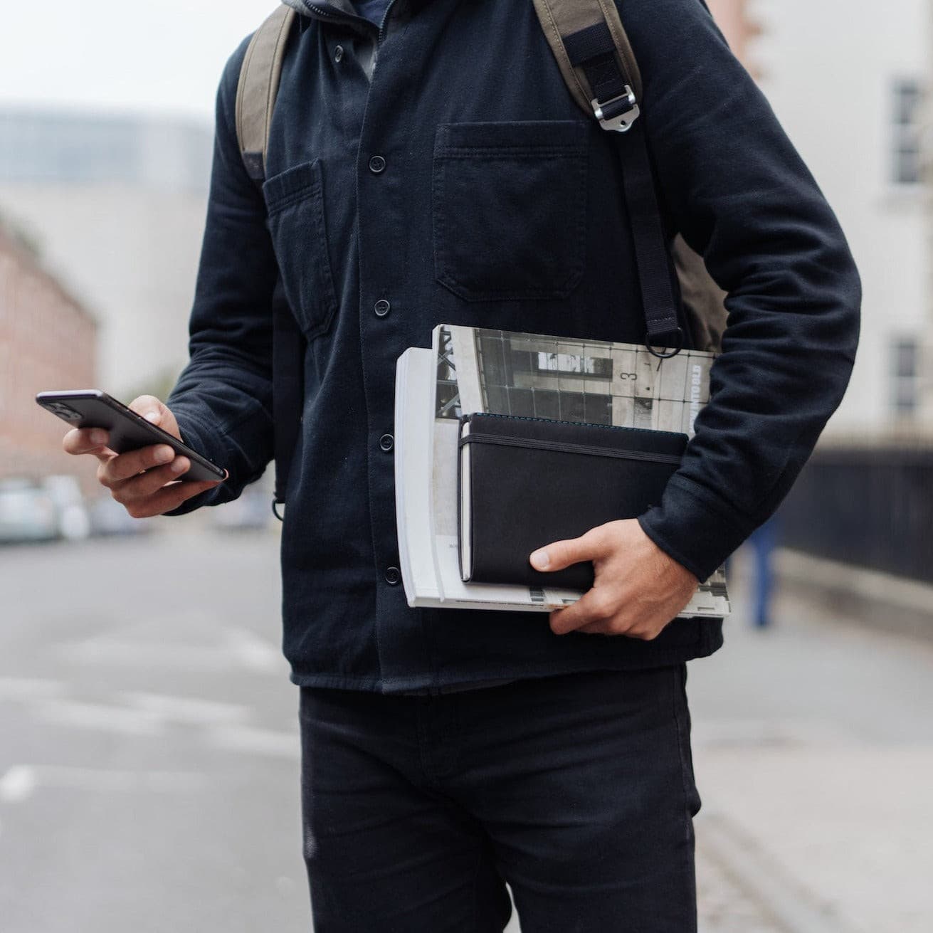 K908SQR Блокнот A5 из карстовой каменной бумаги - в квадрате Wingback  - Вид №6