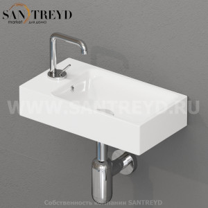 353701L Подвесная раковина настенная прямоугольная Kerasan Cento