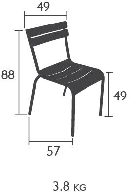 Fermob Штабелируемый садовый стул из алюминия Luxembourg 4101 - Вид №11
