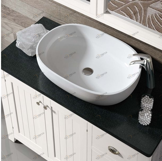 Avila Dos Столешница мраморная 100x46 черная под раковину BASINS AND WORKTOPS 0129074