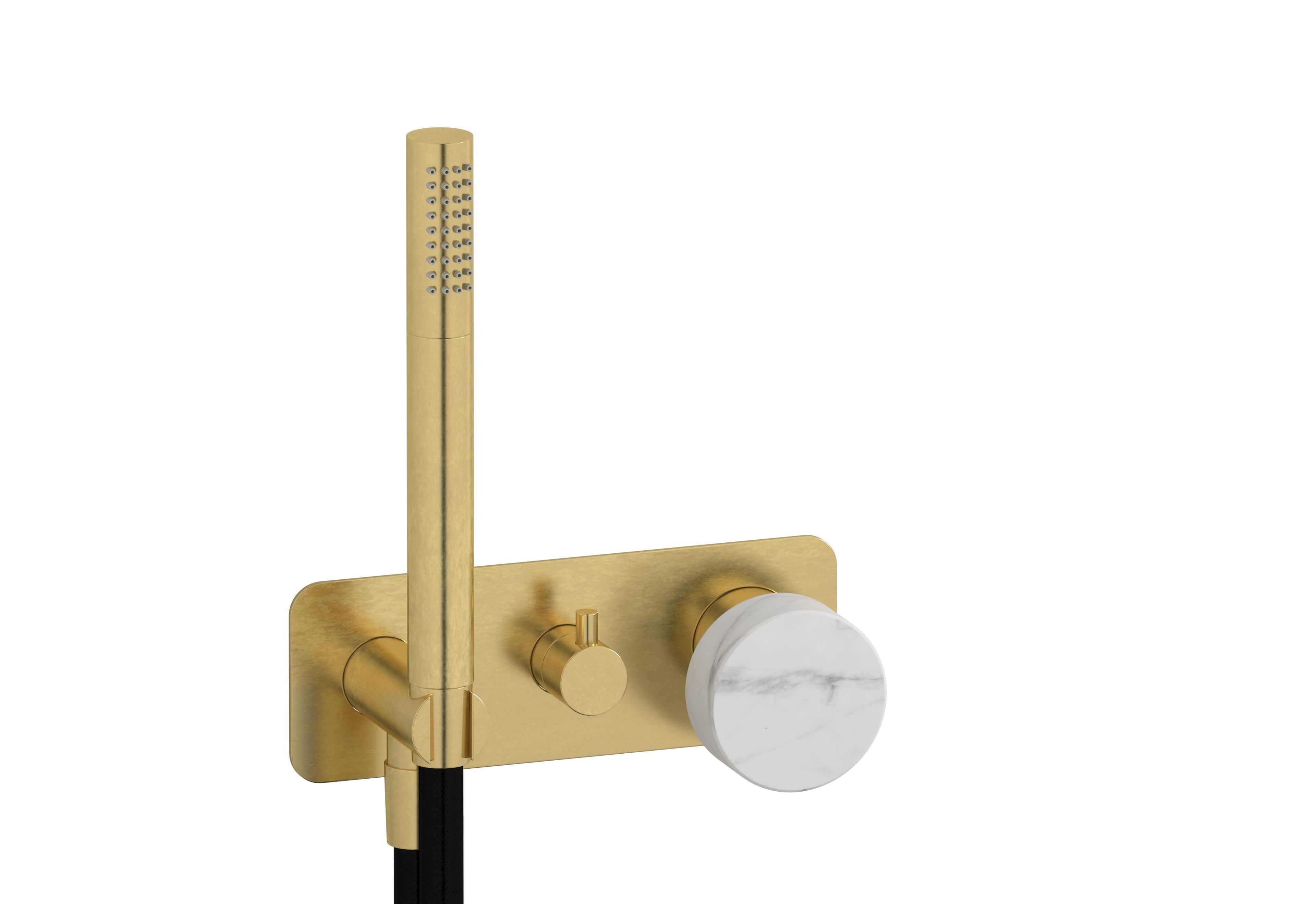 Смеситель для душа с 3 отверстиями из мрамора с ручным душем IB мрамор + мрамор Elle ARCH-00100766 - Вид №11