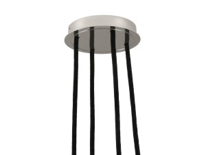 Подвесной светильник из металла и шелка