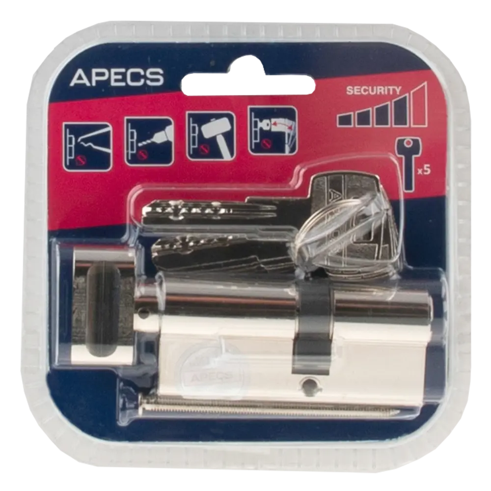 Цилиндровый механизм APECS Pro LM-70 с защитой от взлома 84168040 SM STLM-0895947 - Вид №2