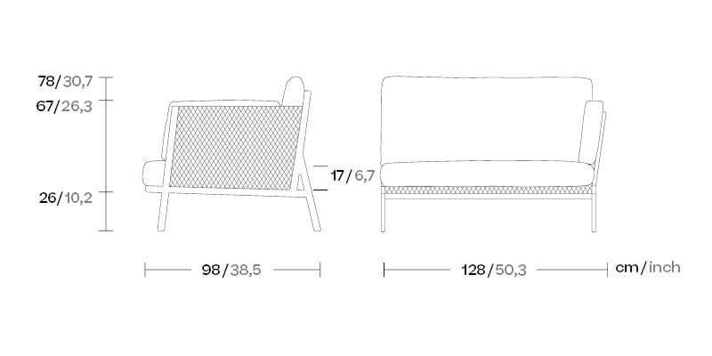 Мягкий модульный садовый диван Kettal Vieques ARCH-00014164 - Вид №6