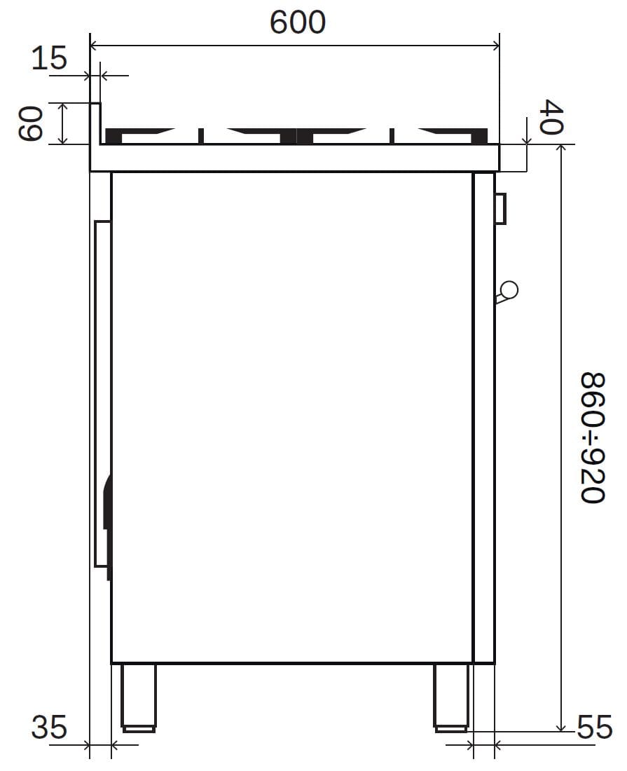 Отдельно стоящая кухня из нержавеющей стали Ilve Professional Plus ARCH-00078223 - Вид №2
