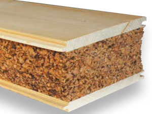 Теплоизоляционная доска из дерева и пробки