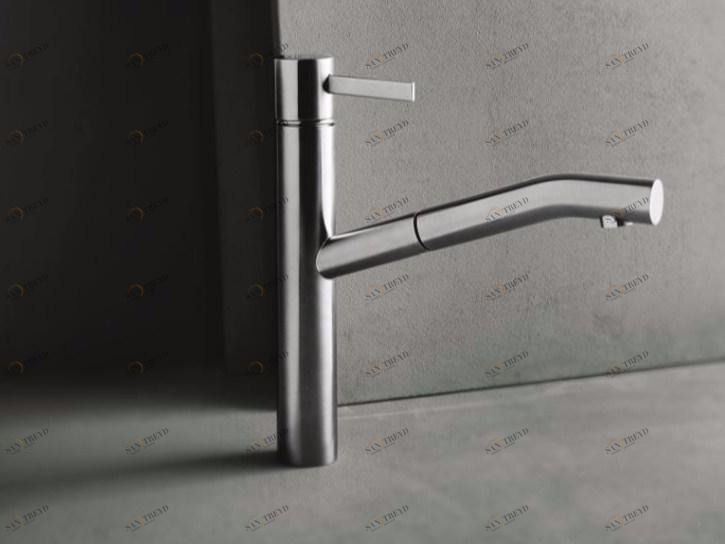 ABOUTWATER Смеситель для кухни, устанавливаемой на столешнице, с вытяжным душем Af/21 A753f