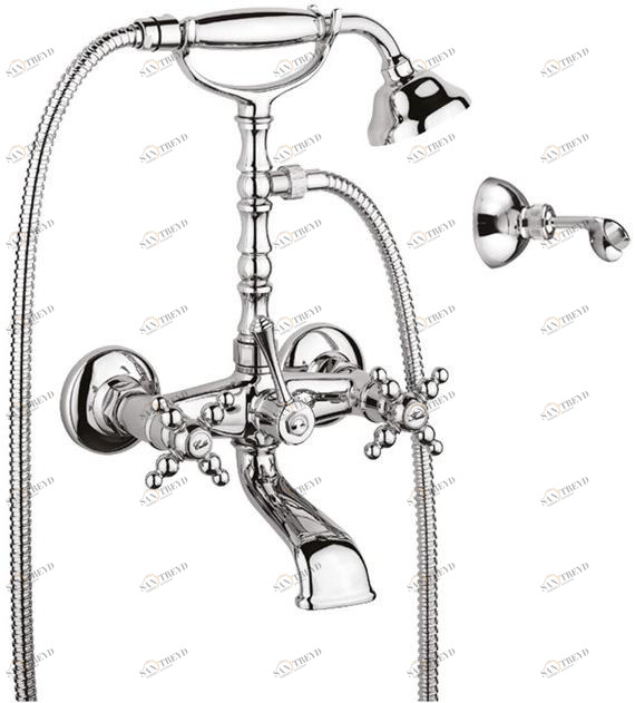 Rubinetteria Giulini Настенный смеситель для ванны с ручным душем Parigi 7301