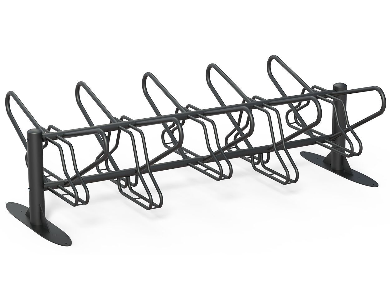 Двухсторонняя стойка для велосипедов с оцинкованными стальными пластинами DIMCAR MILANO ARCH-00093966 - Вид №1