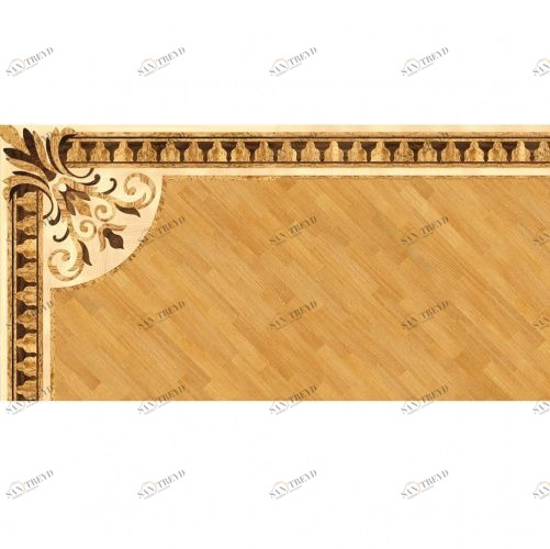 Художественный паркет Da Vinci Паркетный Бордюр 26-107 Орех Европейский (Грецкий) Селект (Гладкая) х мм 26011107