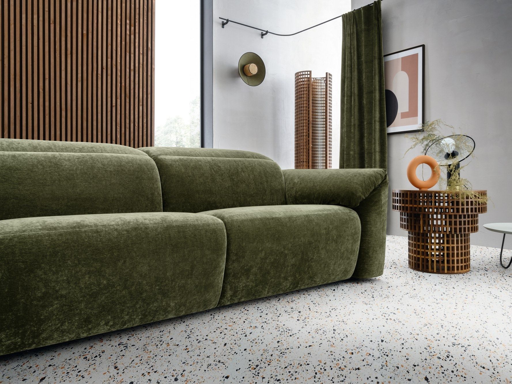 3-местный тканевый диван с полуостровом Felis Softliving ARCH-00046948 - Вид №2