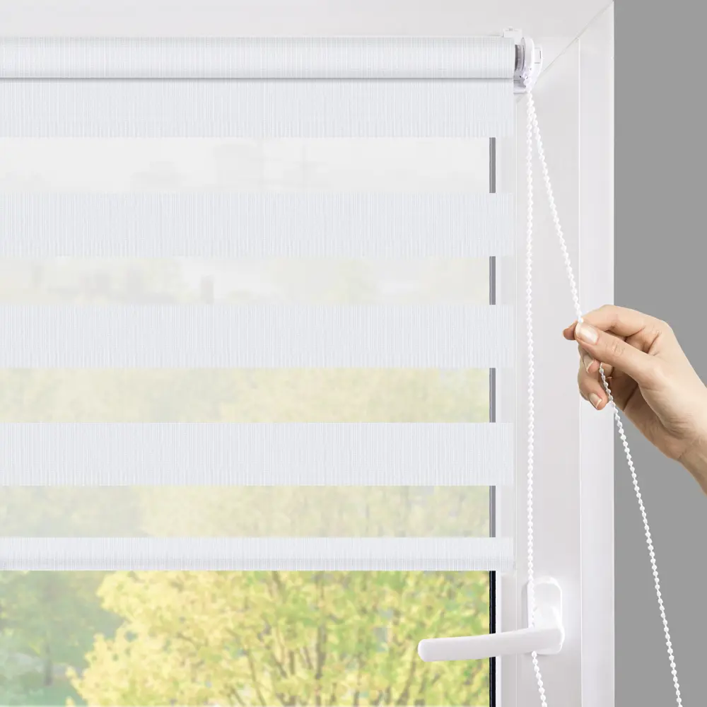 Рулонная штора день-ночь MIAMOZA Петер 160x175 см белая 89411383 STLM-1577948 - Вид №7