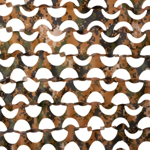 Сетка маскировочная Камуфляж лес 2x6 м черный/бежевый/зеленый