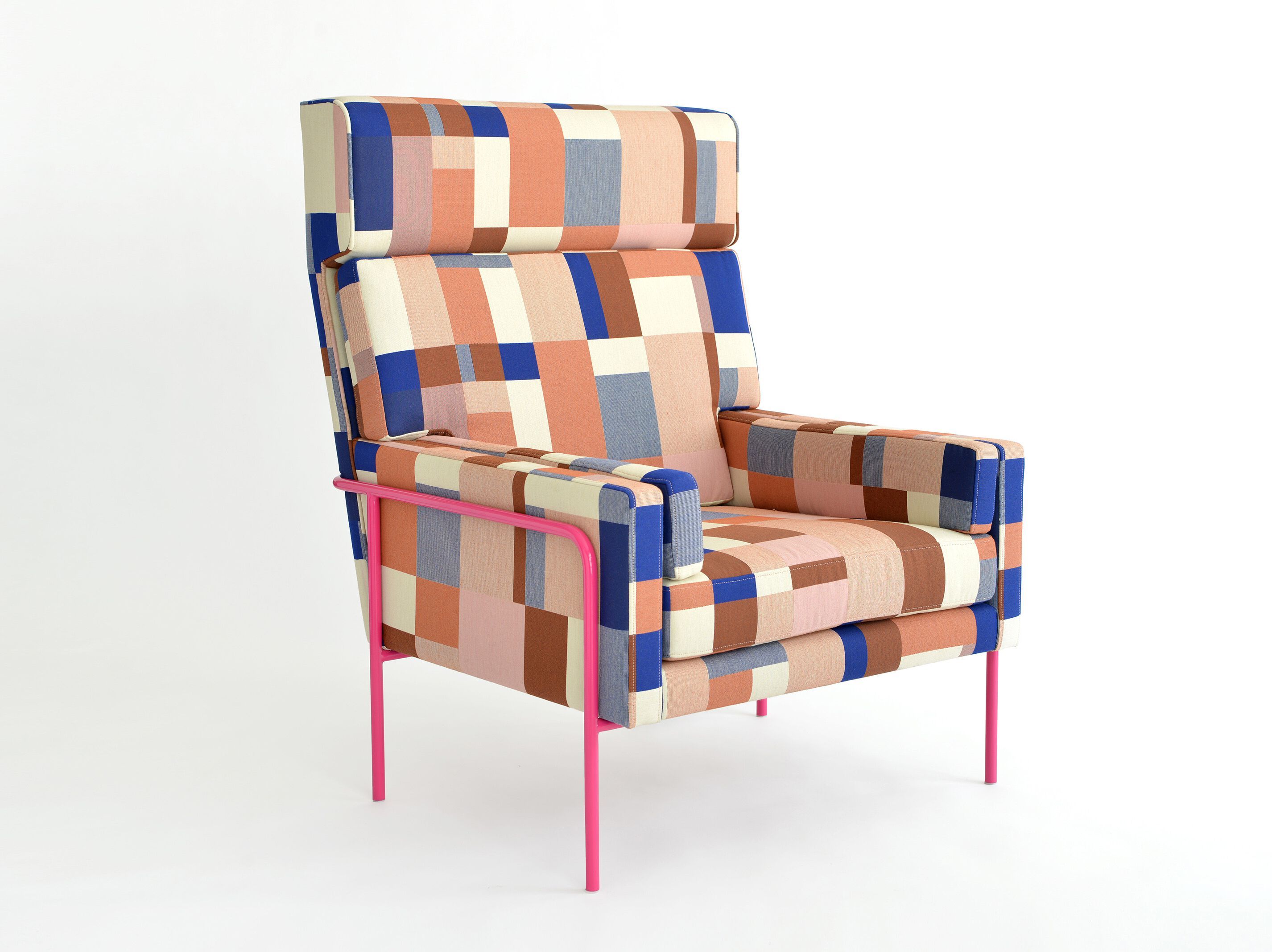 Тканевое кресло с высокой спинкой Phase Design тележка ARCH-00152913