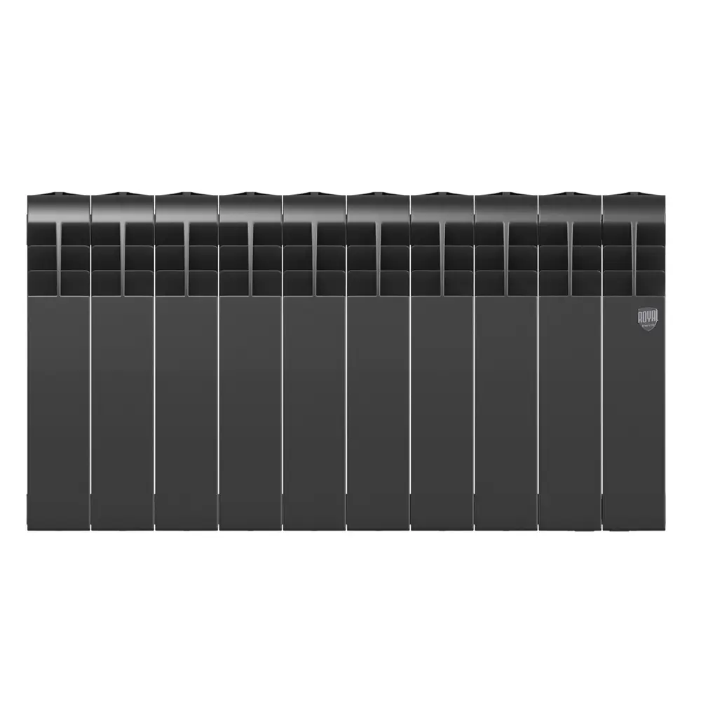 Royal Thermo BiLiner B 350 - биметаллический радиатор на 10 секций, черный матовый 89426246 STLM-1576017 - Вид №1