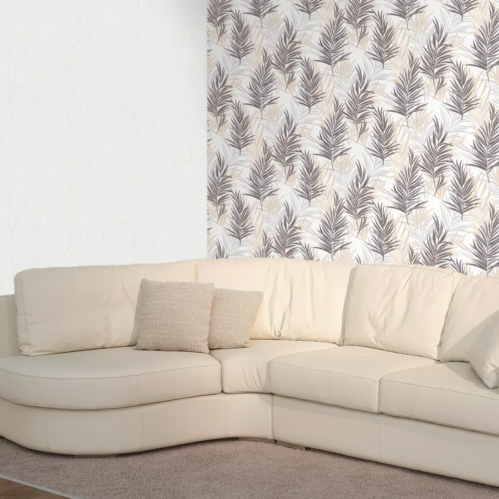 Московская обойная фабрика Дайкири - флизелиновые обои белые 1.06 м 89367496 STLM-0814148 - Вид №3