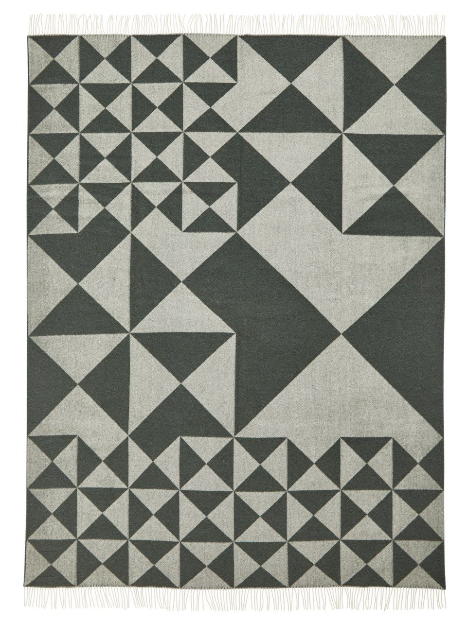 Шерстяной плед с графическим рисунком VERPAN ARCH-00082404 - Вид №7