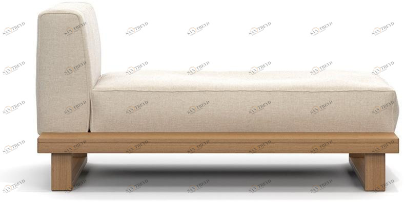 Atmosphera Садовая кушетка из тика и ткани 9.zero 9.0.chl.cs