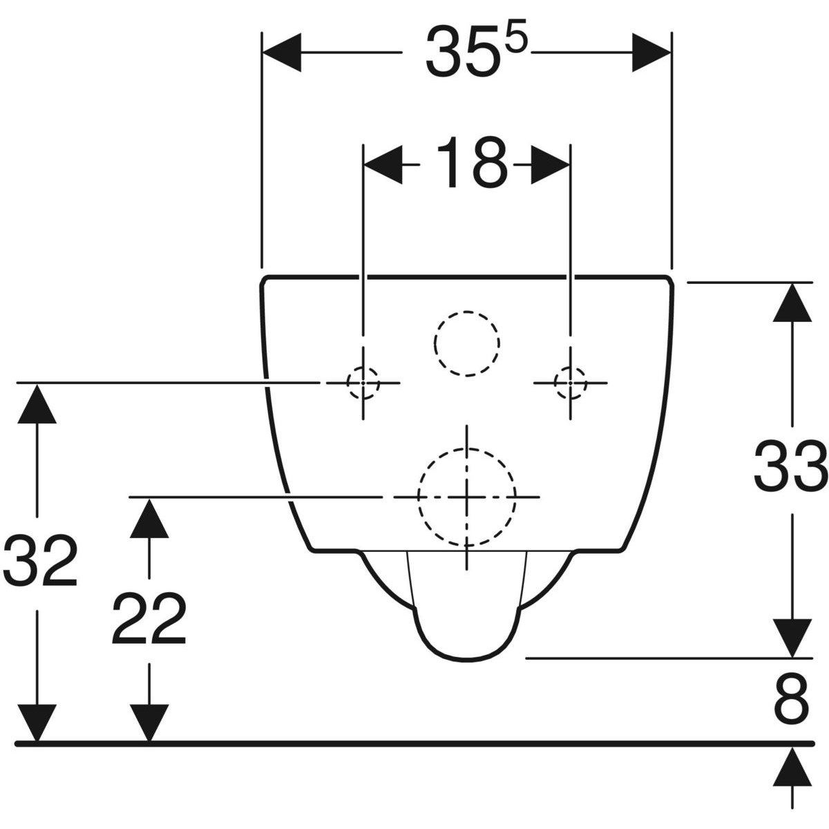 Подвесной туалет в витрине Geberit ICON ARCH-00148182 - Вид №4