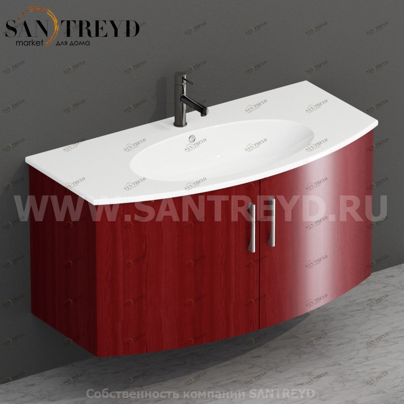 MDMA10Y6149 Тумба с двумя створками 98 см красная Globo 4ALL Италия Ceramica Globo