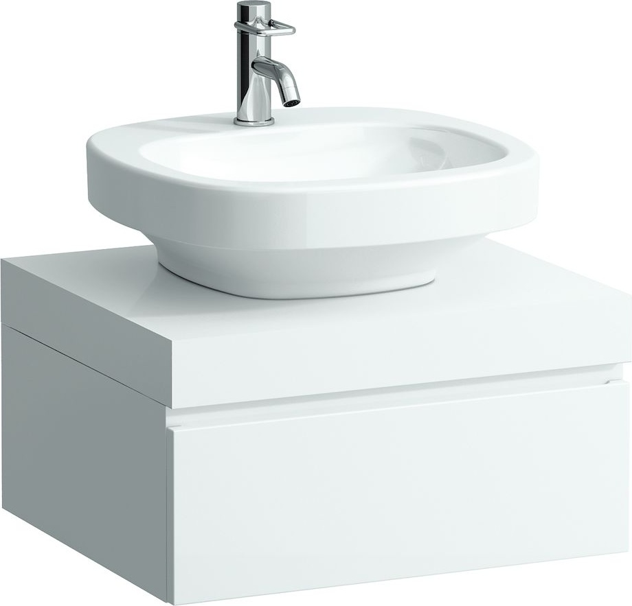 H4051110755481 Столешница 600мм с вырезом по центру, включает 2 консоли LAUFEN PRO - Вид №1