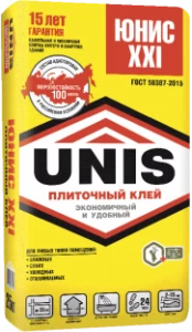 Плиточный клей Юнис XXI 25кг